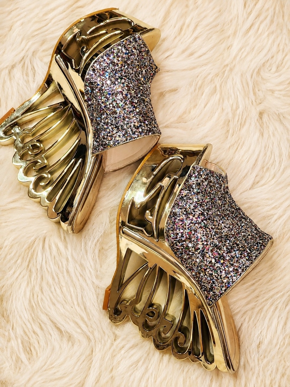 Multicolor Glittry Sparkly Party Shoe Size: EU 38/ US women’s 7.5–8